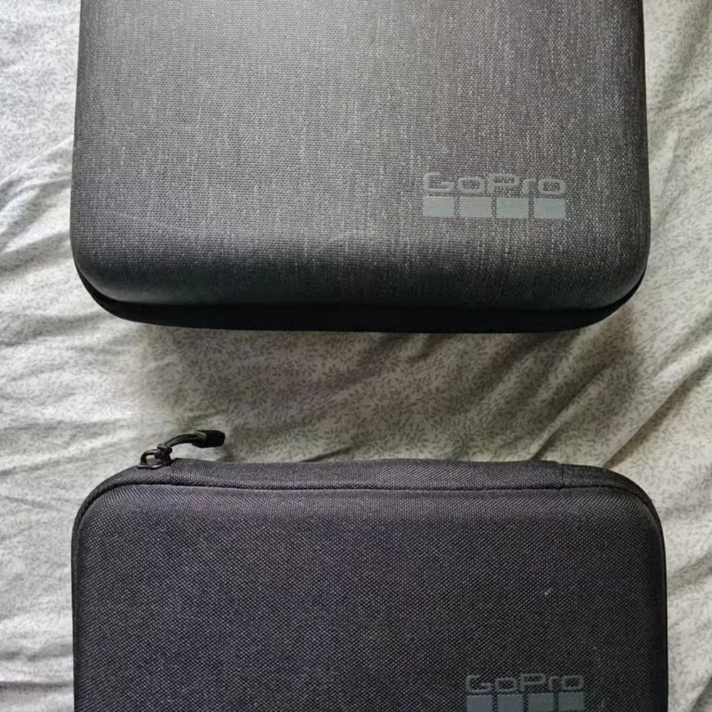 GoPro Black and Gray Camera Case with Accessories